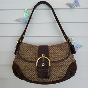 Vintage Y2K Coach Soho With Suede Bottom